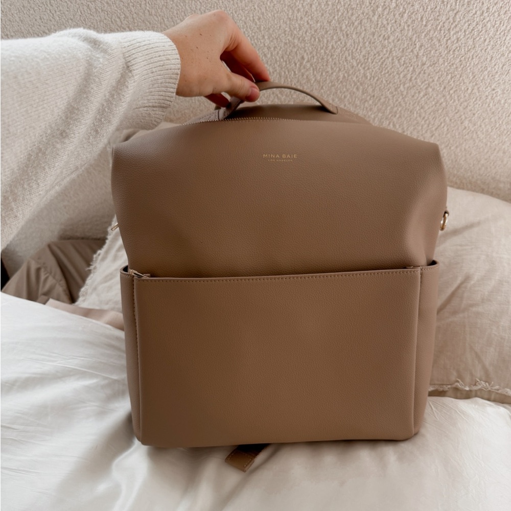 Mina Baie Stevie Backpack Sand NWOT
